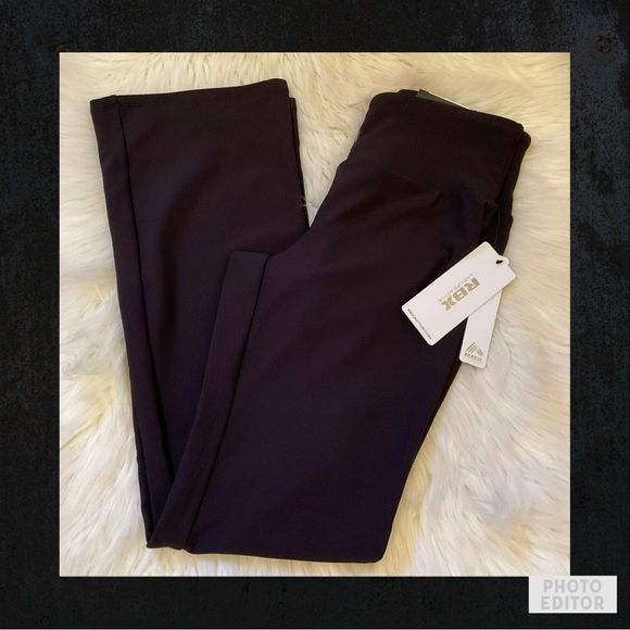 RBX Pants - RBX Performance Rib Boot Cut Pants - NWT - Size Medium - Black